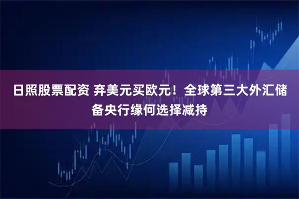 日照股票配资 弃美元买欧元！全球第三大外汇储备央行缘何选择减持